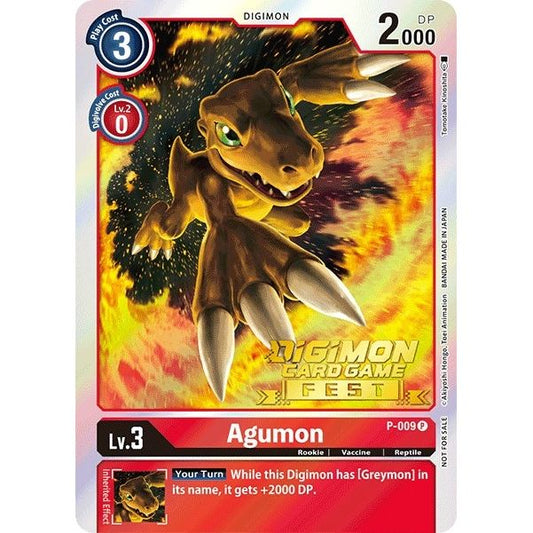Image for Agumon - P-009 (Digimon Card Game Fest 2022) (P-009 P) (D-PR) - Digimon Card Game