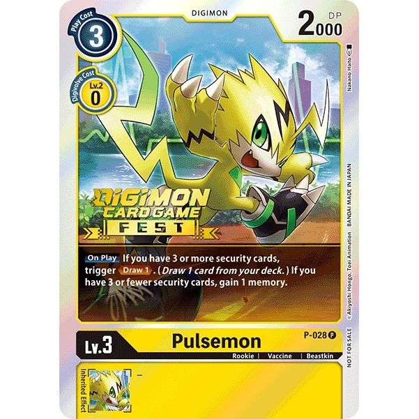 Image for Pulsemon - P-028 (Digimon Card Game Fest 2022) (P-028 P) (D-PR) - Digimon Card Game