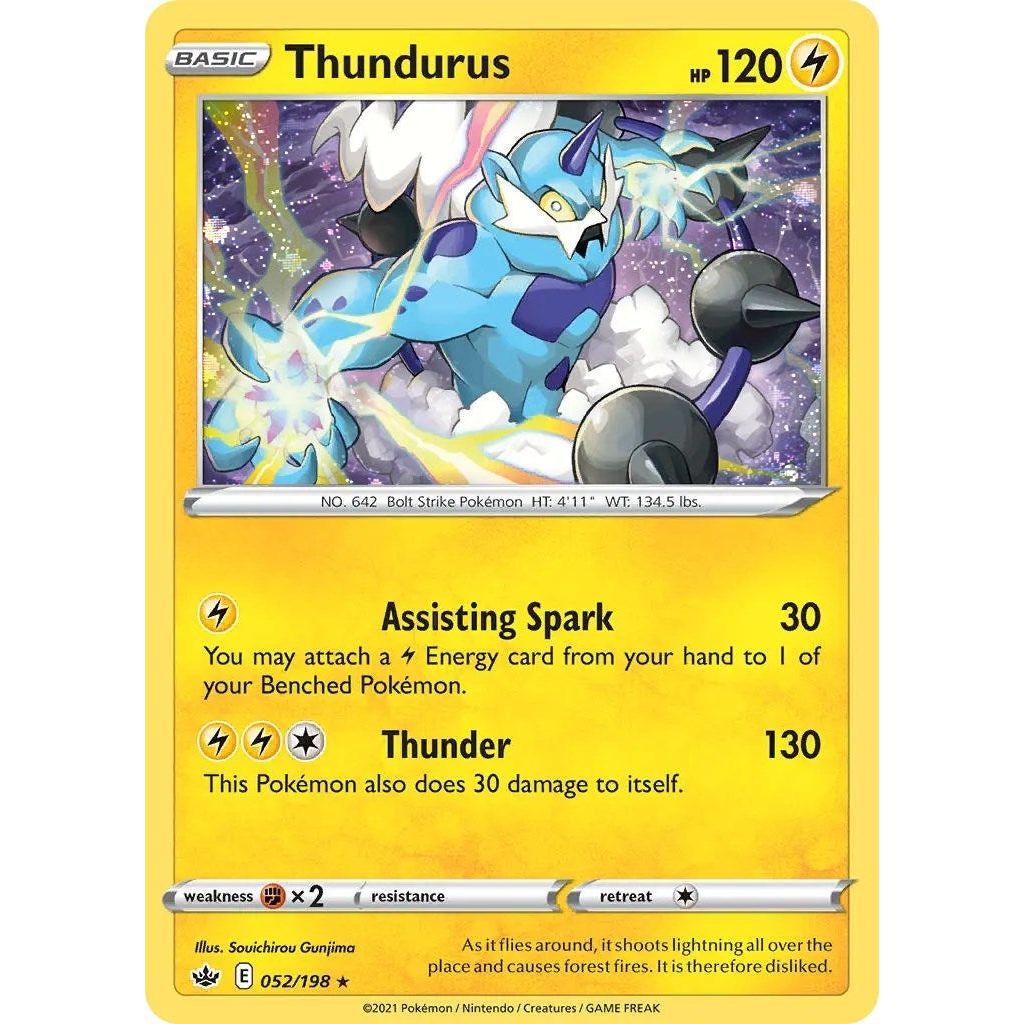 Image for Thundurus - 052/198 (Cosmos Holo) (052/198) (BLE) - Pokemon