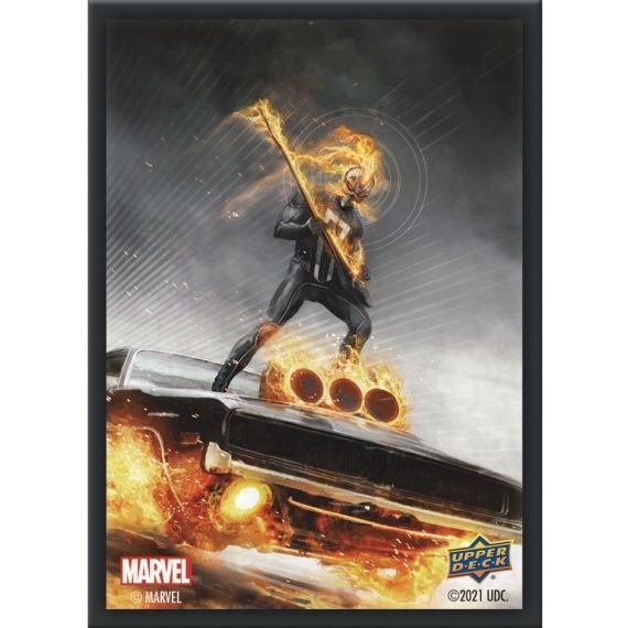 Image for Upper Deck Marvel Card Sleeves - Standard Matte - Ghost Rider Robbie Reyes (65-Pack) - Card Sleeves