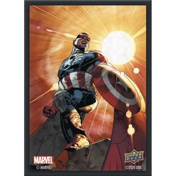 Image for Upper Deck Marvel Card Sleeves - Standard Matte - Captain America Sam Wilson (65-Pack) - Card Sleeves