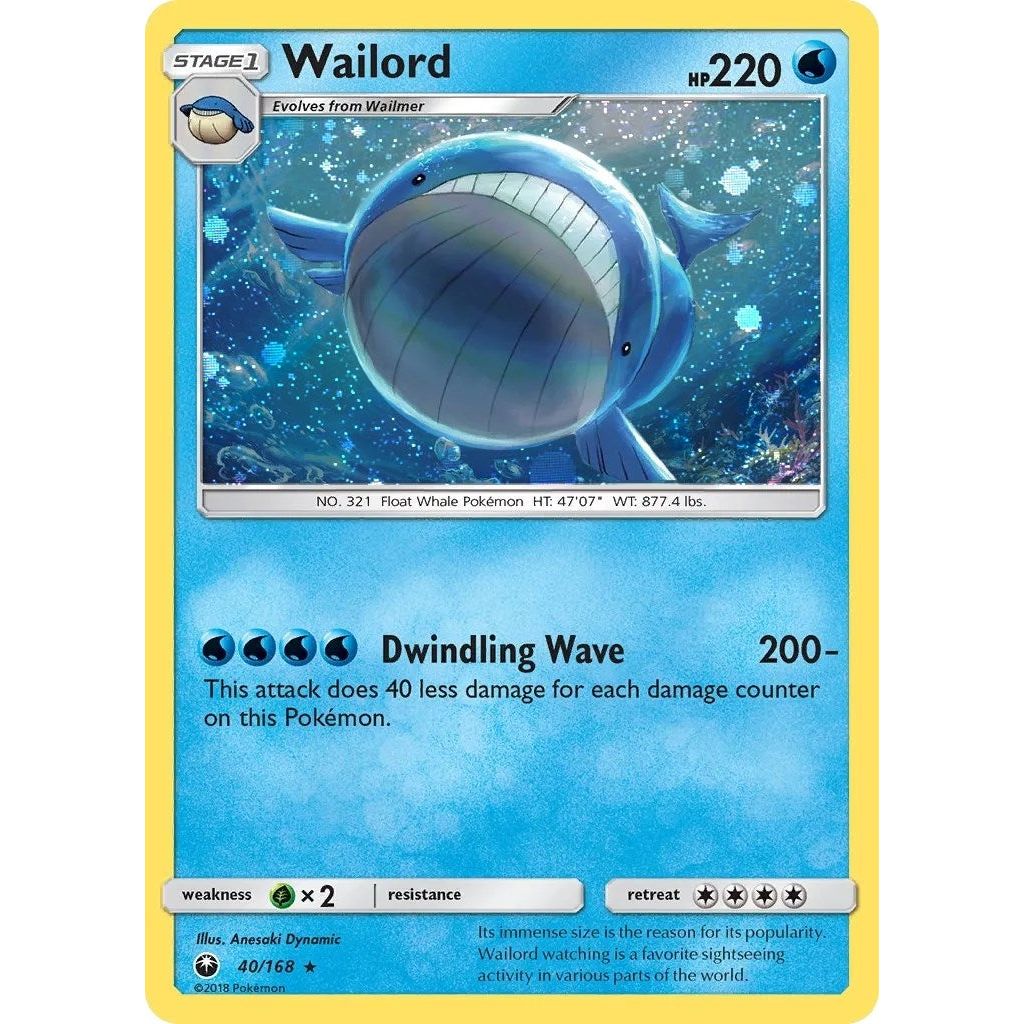 Image for Wailord - 40/168 (Cosmos Holo) (040/168) (BLE) - Pokemon