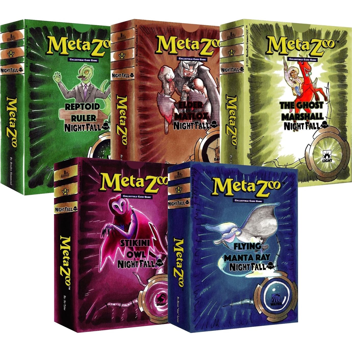 Image for Nightfall: First Edition Tribal Theme Deck [Set of 5] - MetaZoo
