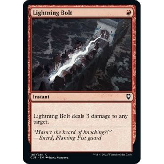 Image for Lightning Bolt (187) (CLB) - Magic: The Gathering