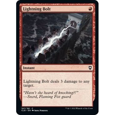 Image for Lightning Bolt (187) (CLB) - Magic: The Gathering