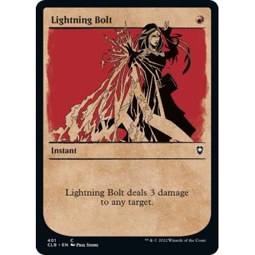 Image for Lightning Bolt (Showcase) (401) (CLB) - Magic: The Gathering