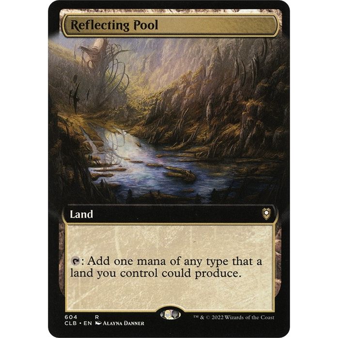 Image for Reflecting Pool (Extended Art) (604) (CLB) - Magic: The Gathering