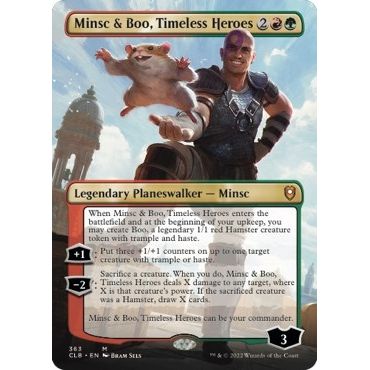 Image for Minsc & Boo, Timeless Heroes (Borderless) (363) (CLB) - Magic: The Gathering
