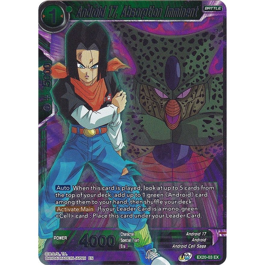 Image for Android 17, Absorption Imminent (EX20-03) (DBS-BE20) - Dragon Ball Super: Masters