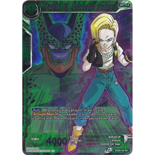 Image for Android 18, Absorption Imminent (EX20-05) (DBS-BE20) - Dragon Ball Super: Masters
