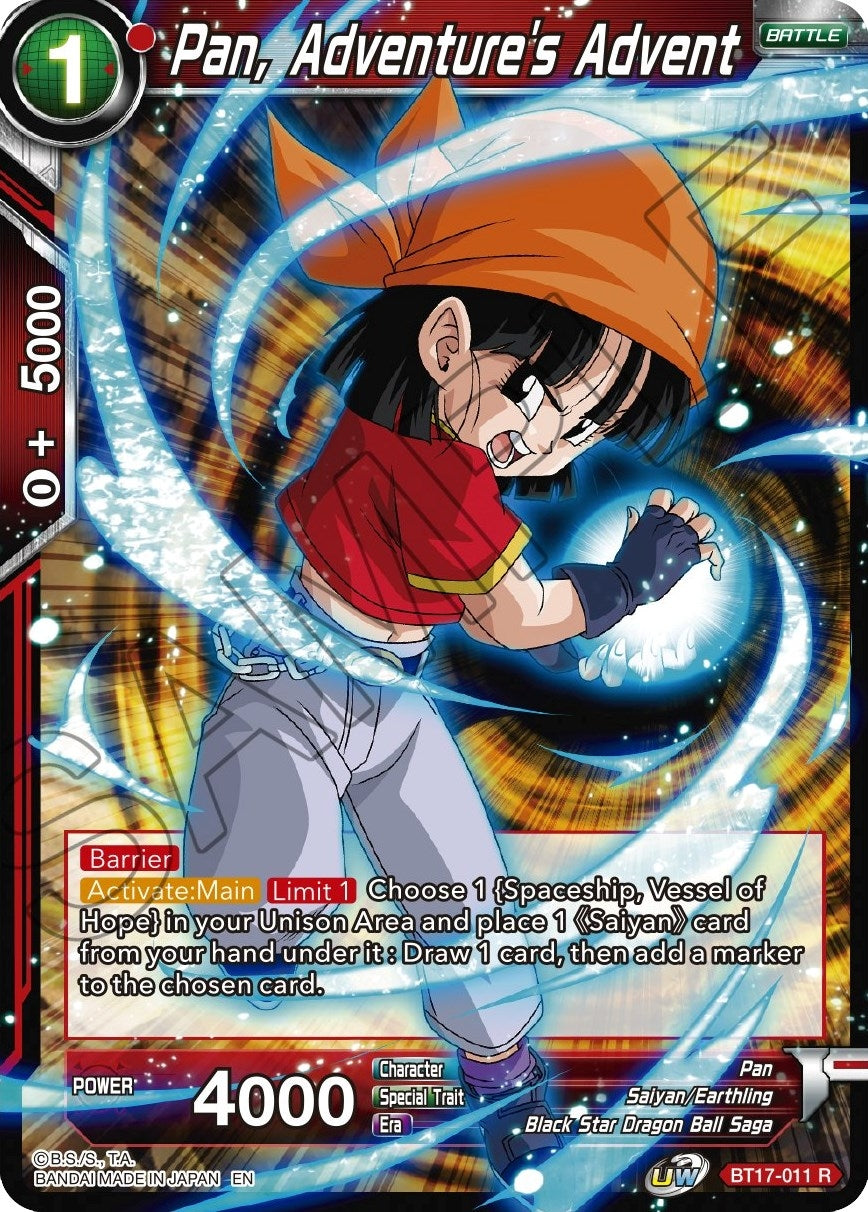 Image for Pan, Adventure's Advent (BT17-011) (DBS-B17) - Dragon Ball Super: Masters