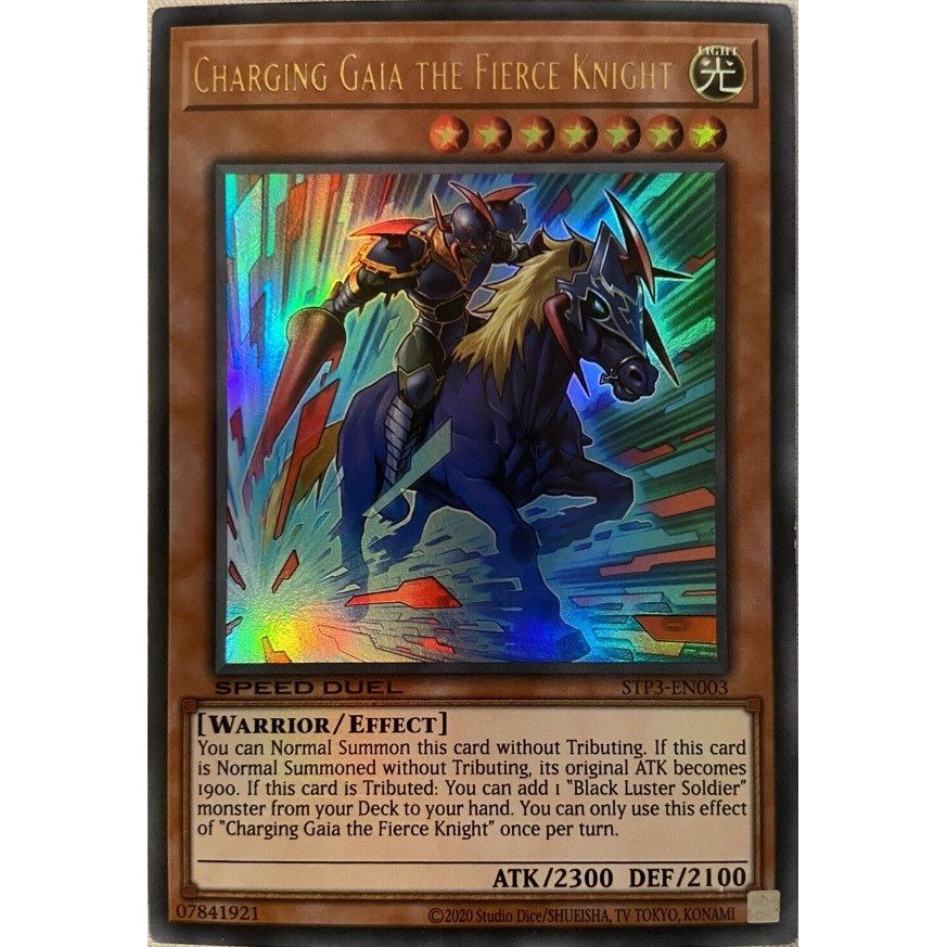 Image for Charging Gaia the Fierce Knight (STP3-EN003) (STP3) - YuGiOh