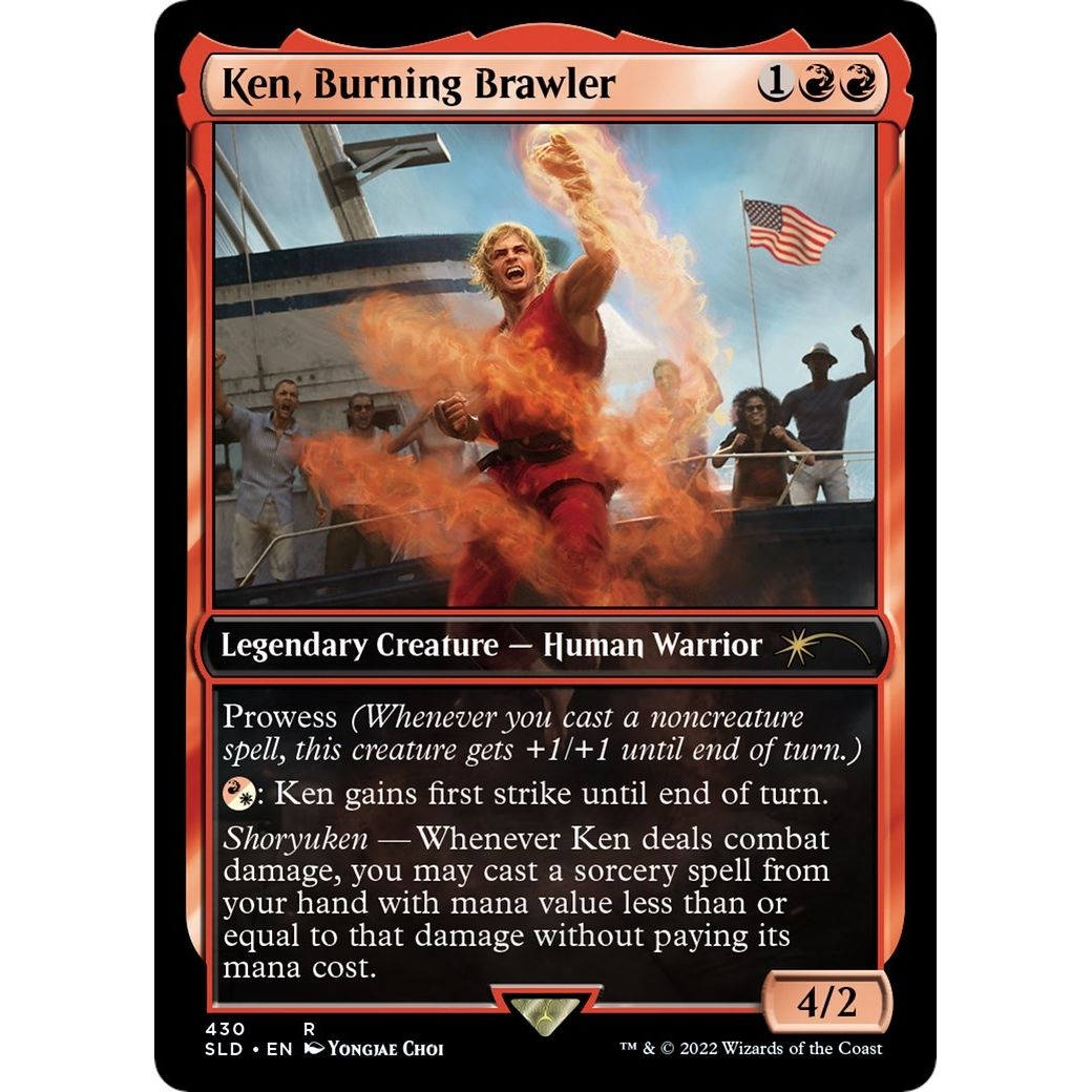 Image for Ken, Burning Brawler (430) (SLD) - Magic: The Gathering