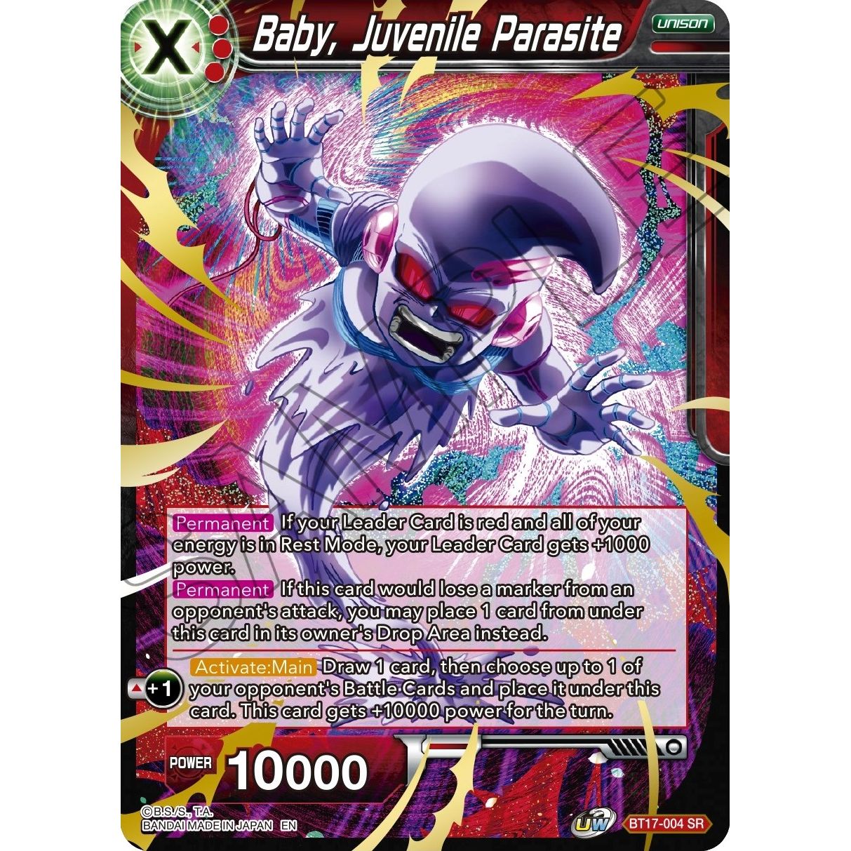 Image for Baby, Juvenile Parasite (BT17-004) (DBS-B17) - Dragon Ball Super: Masters
