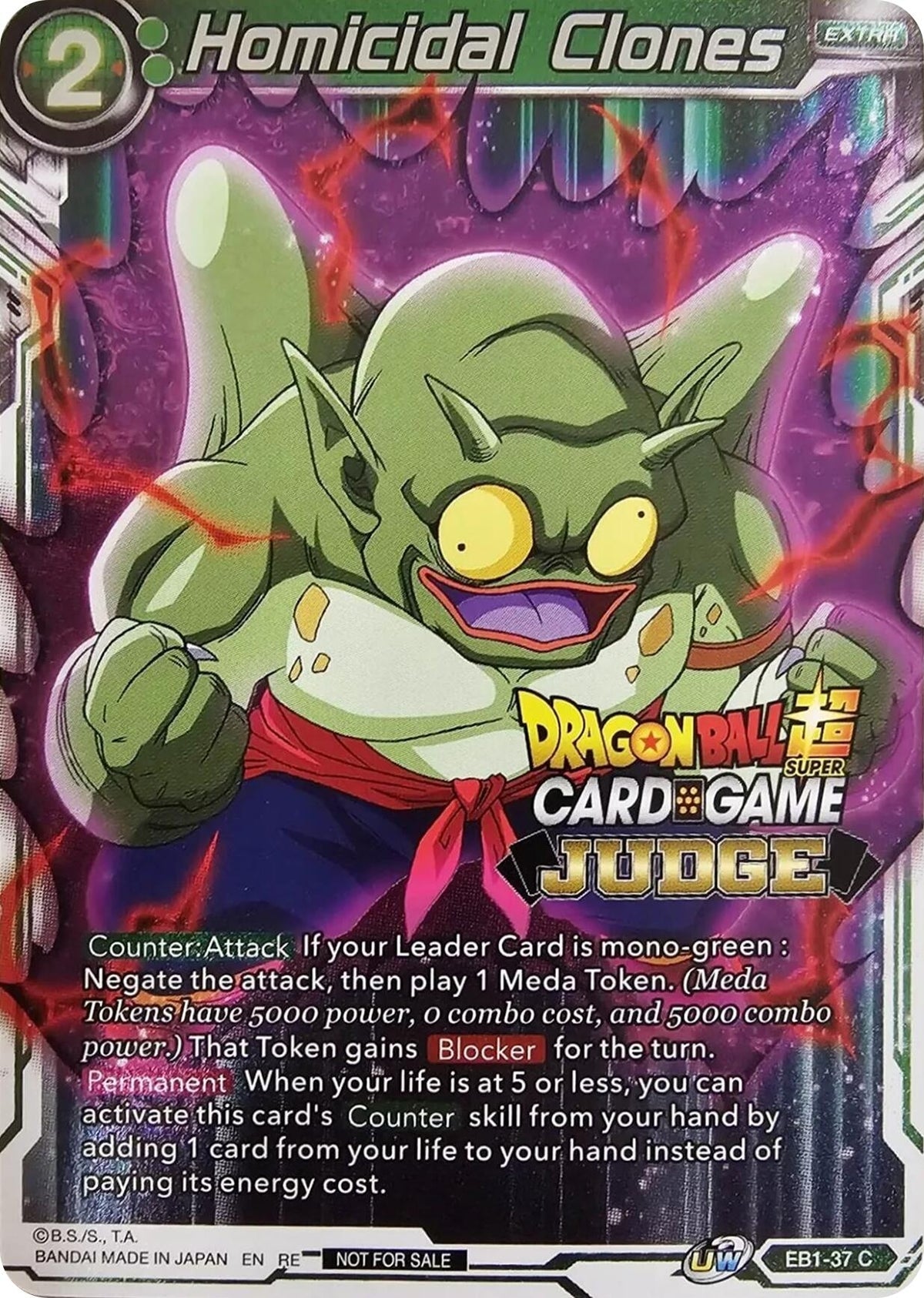 Image for Homicidal Clones (Judge Pack Vol.11) (EB1-37) (TPR) - Dragon Ball Super: Masters