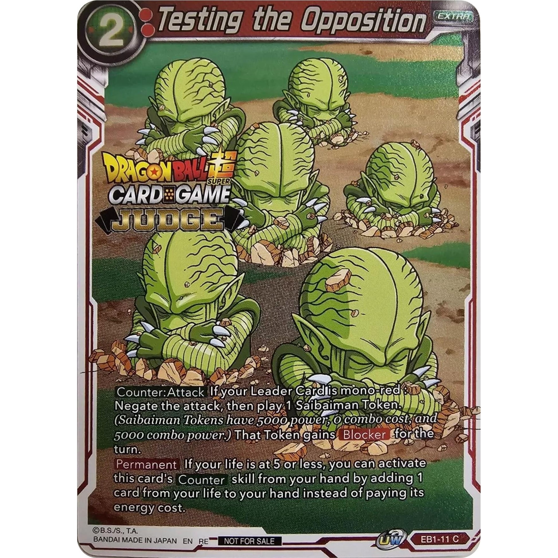 Image for Testing the Opposition (Judge Pack Vol.11) (EB1-11) (TPR) - Dragon Ball Super: Masters