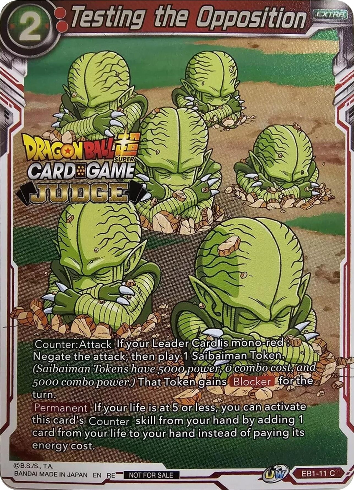 Image for Testing the Opposition (Judge Pack Vol.11) (EB1-11) (TPR) - Dragon Ball Super: Masters