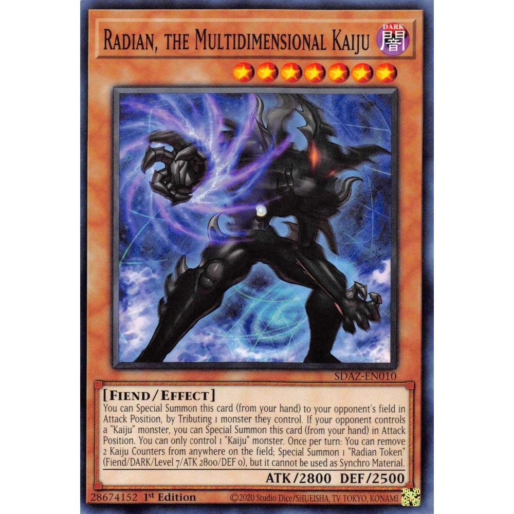 Image for Radian, the Multidimensional Kaiju (SDAZ-EN010) (SDAZ) - YuGiOh