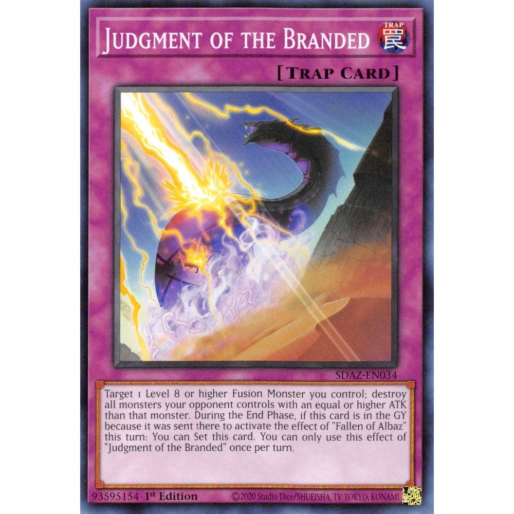 Image for Judgment of the Branded (SDAZ-EN034) (SDAZ) - YuGiOh