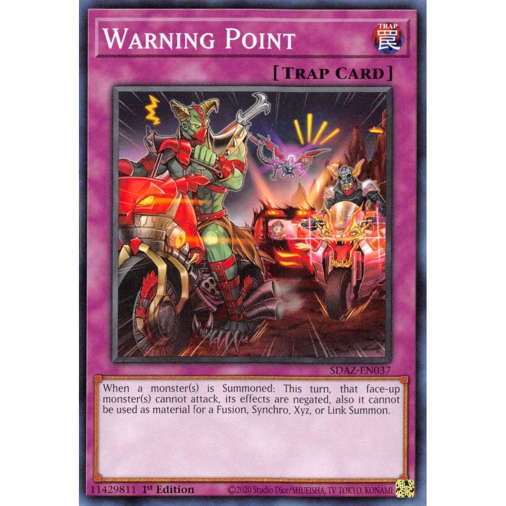 Image for Warning Point (SDAZ-EN037) (SDAZ) - YuGiOh