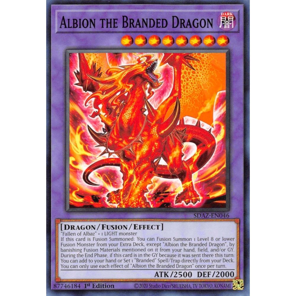 Image for Albion the Branded Dragon (SDAZ-EN046) (SDAZ) - YuGiOh