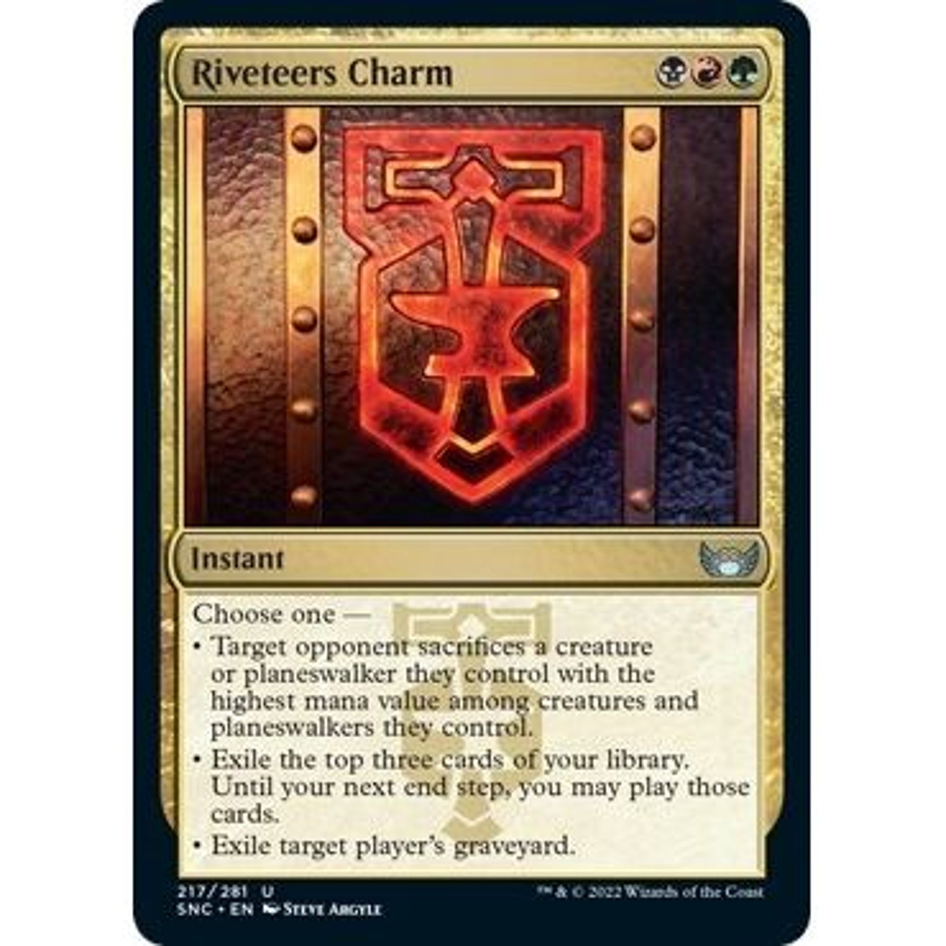 Image for Riveteers Charm (217) (SNC) - Magic: The Gathering