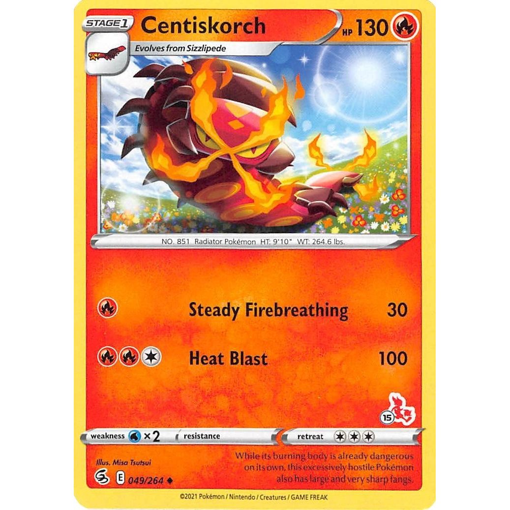 Image for Centiskorch - 049/264 (#15 Cinderace Stamped) (049/264) (BA22) - Pokemon