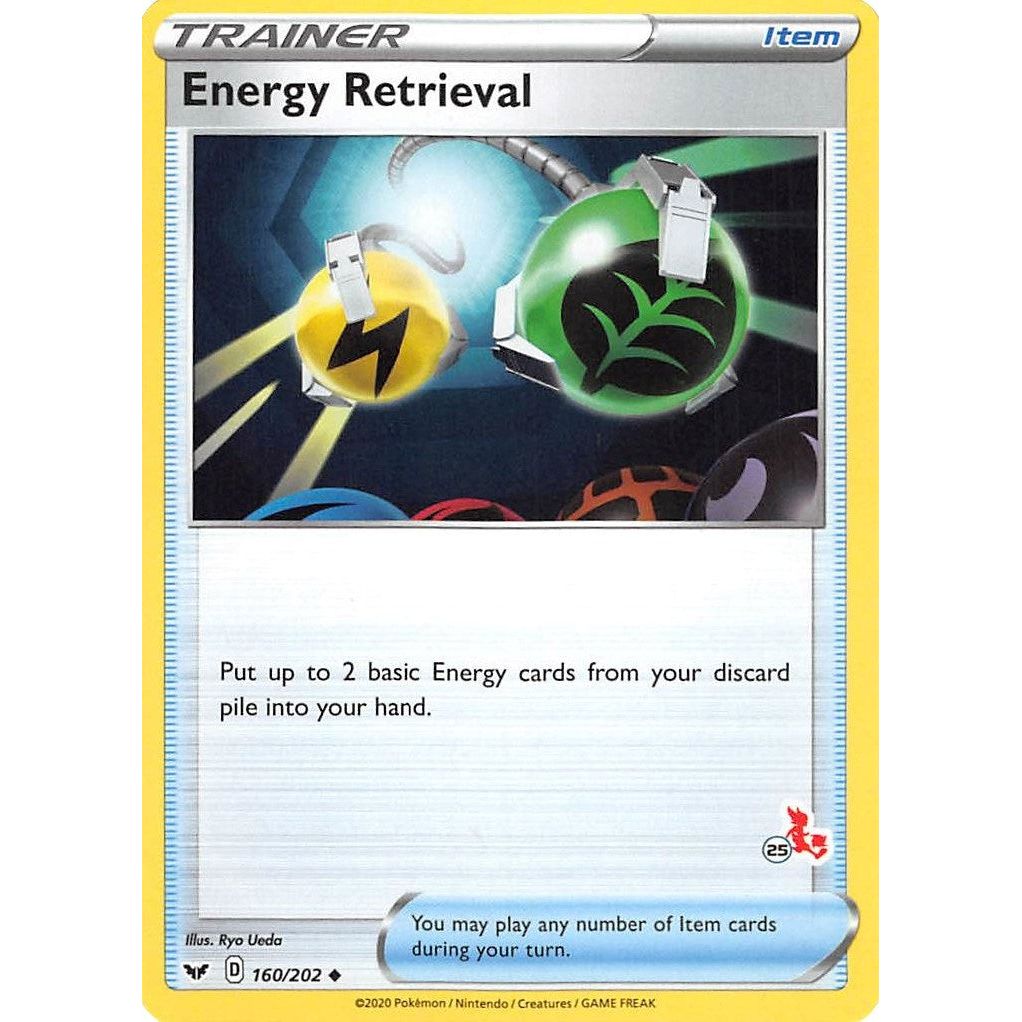 Image for Energy Retrieval - 160/202 (#25 Cinderace Stamped) (160/202) (BA22) - Pokemon