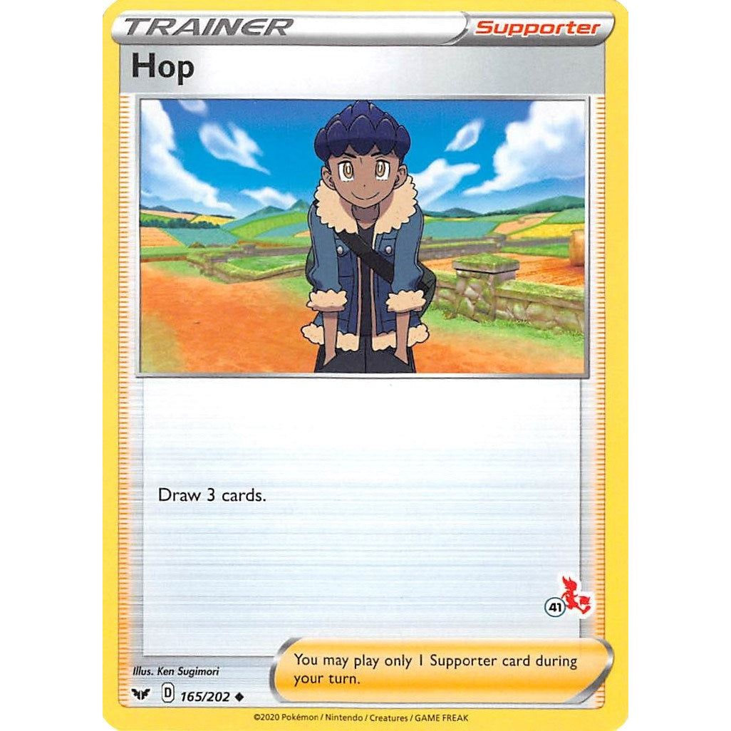Image for Hop - 165/202 (#41 Cinderace Stamped) (165/202) (BA22) - Pokemon