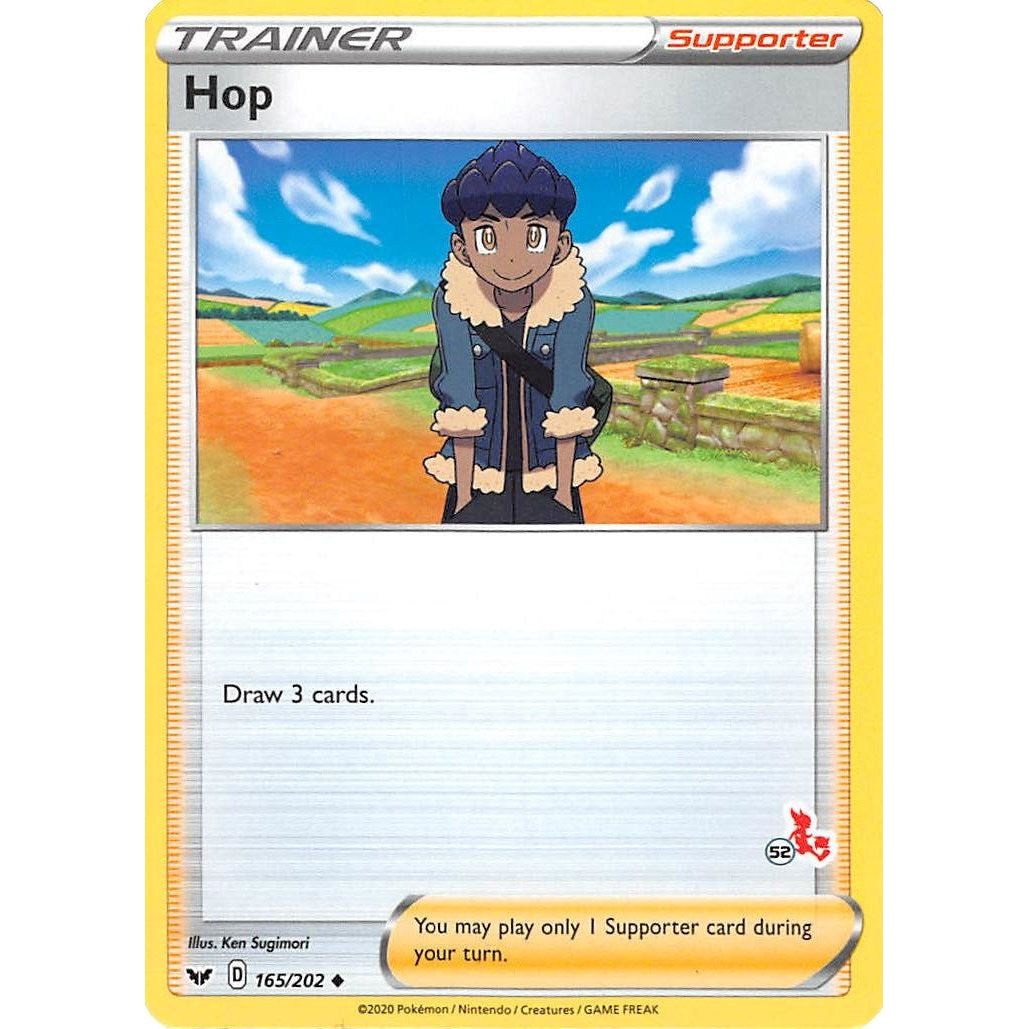 Image for Hop - 165/202 (#52 Cinderace Stamped) (165/202) (BA22) - Pokemon
