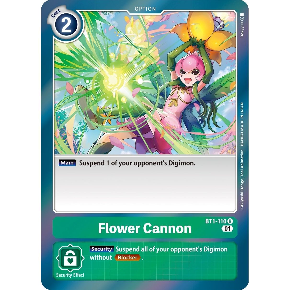 Image for Flower Cannon (Parallel Rare) (BT1-110 R) (ST-9) - Digimon Card Game