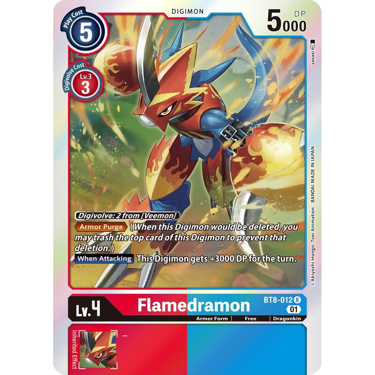 Image for Flamedramon (BT8-012 R) (BT08) - Digimon Card Game