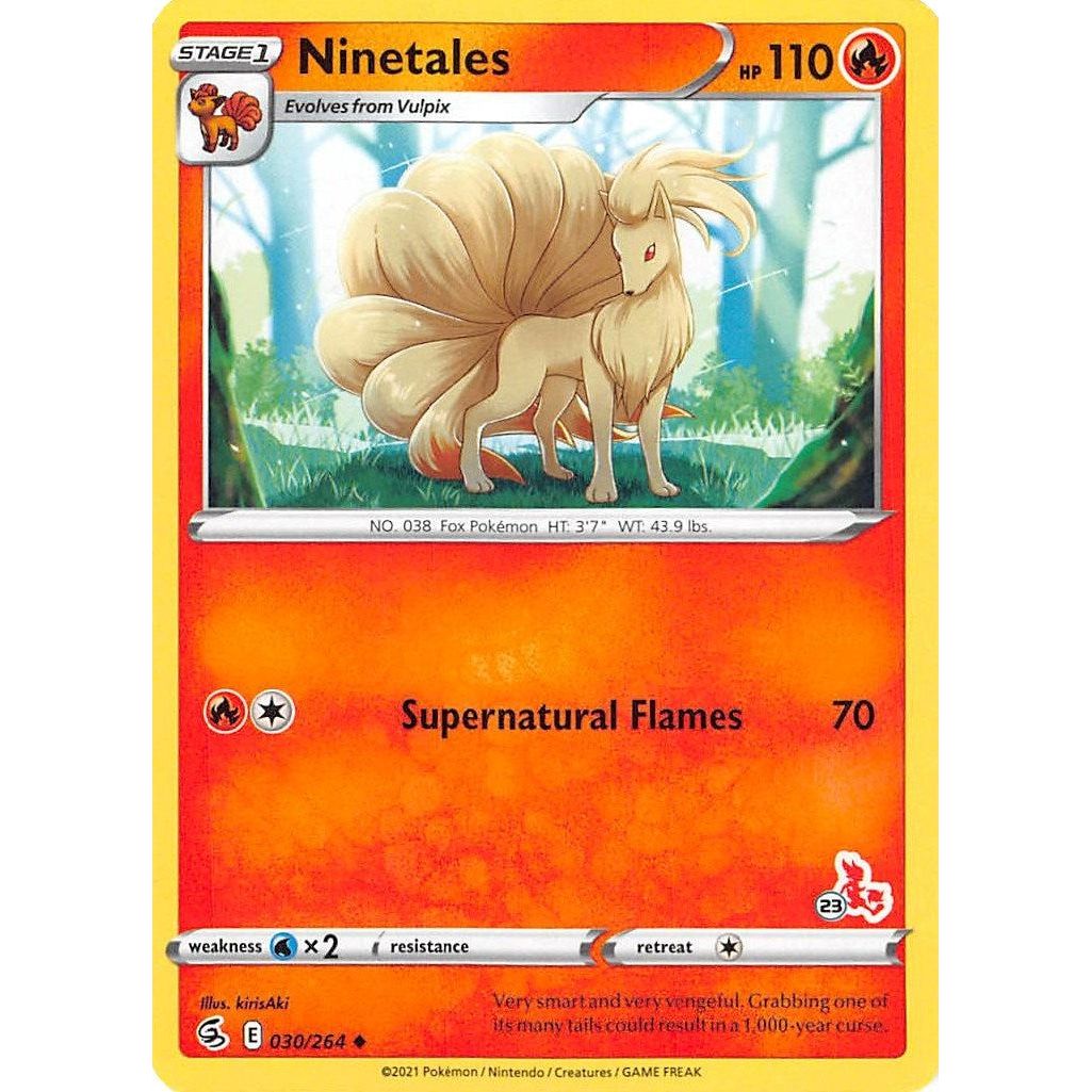 Image for Ninetales - 030/264 (#23 Cinderace Stamped) (030/264) (BA22) - Pokemon