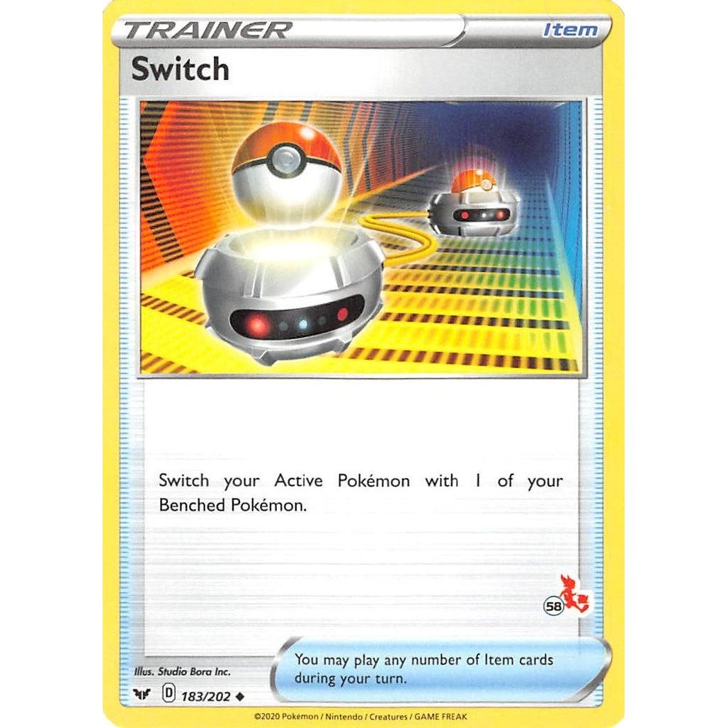 Image for Switch - 183/202 (#58 Cinderace Stamped) (183/202) (BA22) - Pokemon