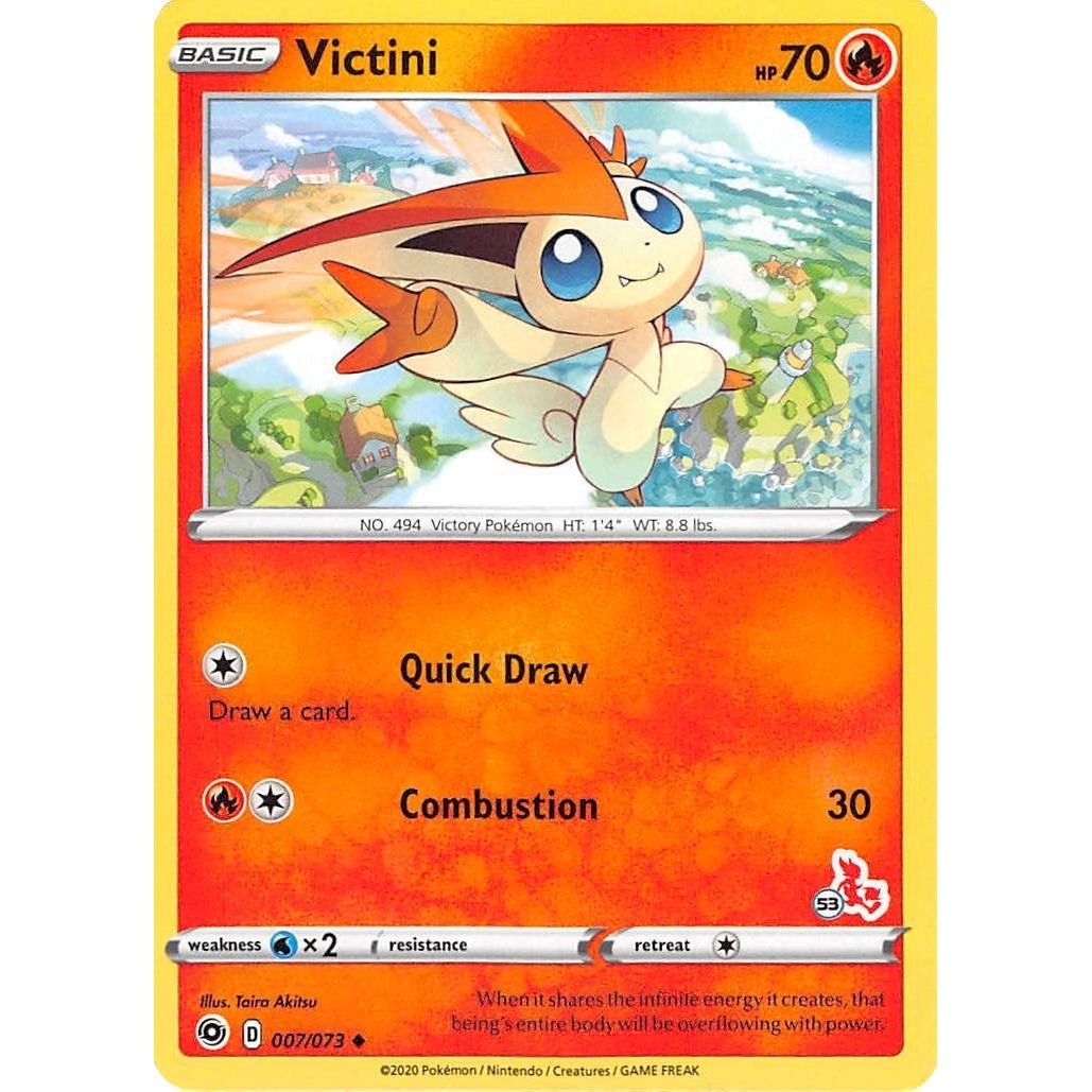 Image for Victini - 007/073 (#53 Cinderace Stamped) (007/073) (BA22) - Pokemon