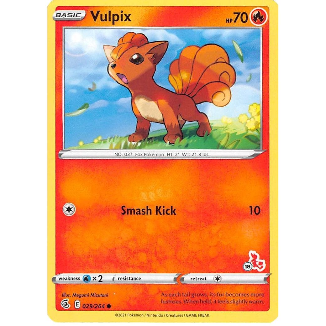 Image for Vulpix - 029/264 (#18 Cinderace Stamped) (029/264) (BA22) - Pokemon
