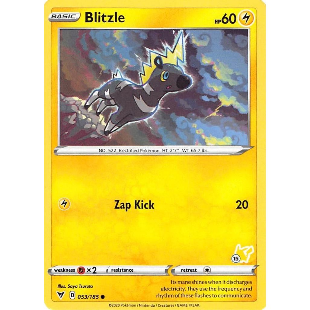 Image for Blitzle - 053/185 (#15 Pikachu Stamped) (053/185) (BA22) - Pokemon