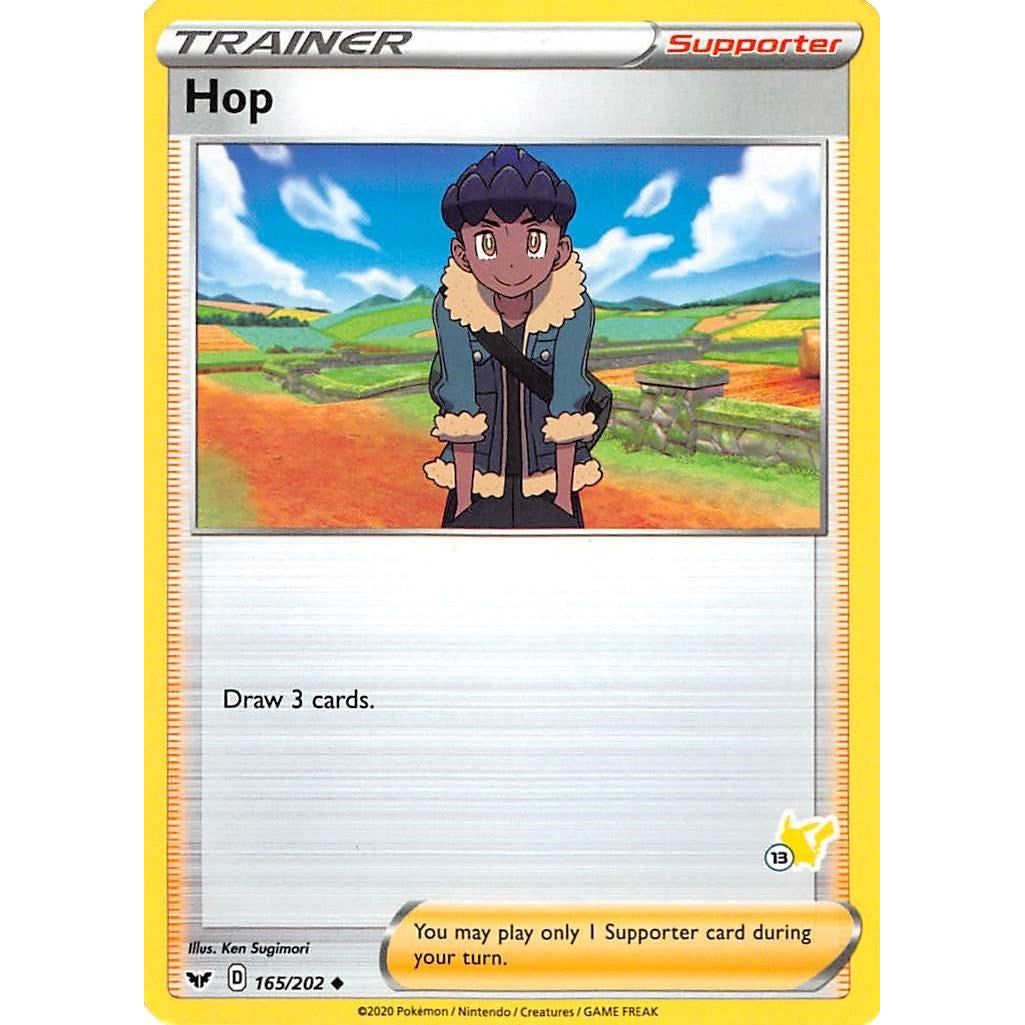 Image for Hop - 165/202 (#13 Pikachu Stamped) (165/202) (BA22) - Pokemon