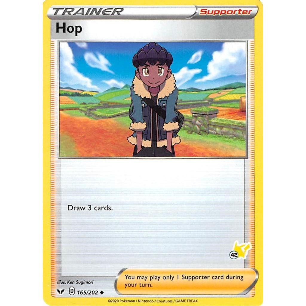 Image for Hop - 165/202 (#42 Pikachu Stamped) (165/202) (BA22) - Pokemon