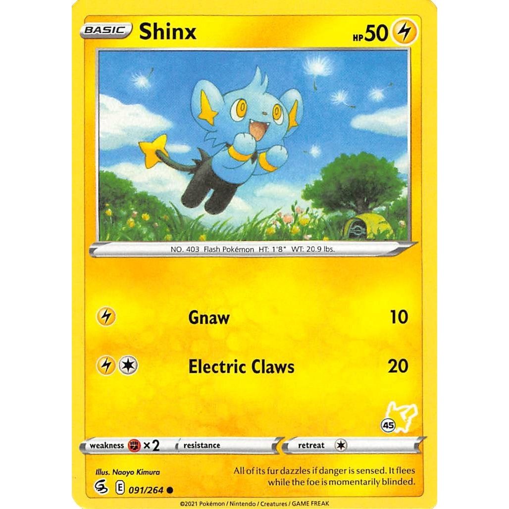 Image for Shinx - 091/264 (#45 Pikachu Stamped) (091/264) (BA22) - Pokemon