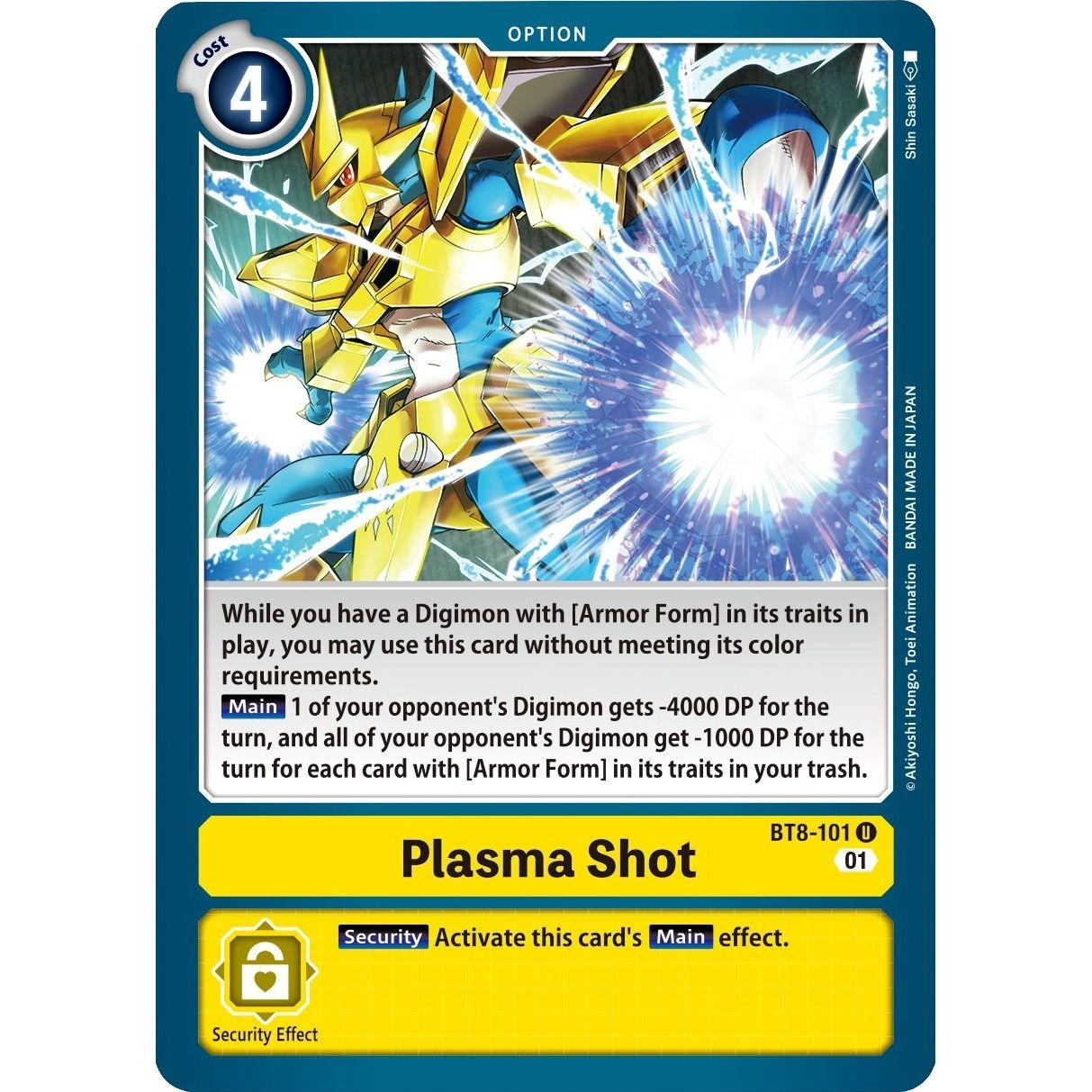 Image for Plasma Shot (BT8-101 U) (BT08) - Digimon Card Game