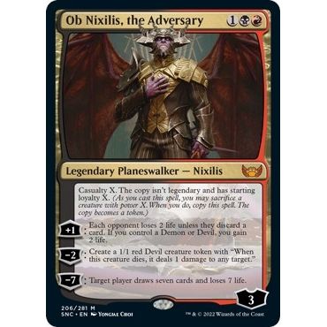 Image for Ob Nixilis, the Adversary (206) (SNC) - Magic: The Gathering