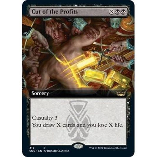 Image for Cut of the Profits (Extended Art) (419) (SNC) - Magic: The Gathering