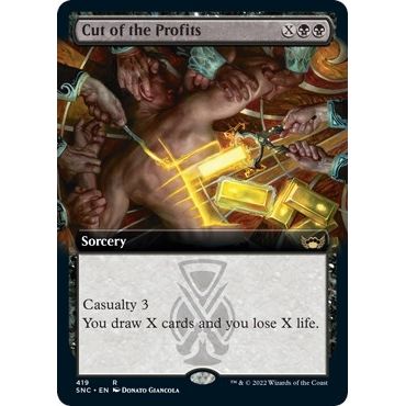 Image for Cut of the Profits (Extended Art) (419) (SNC) - Magic: The Gathering