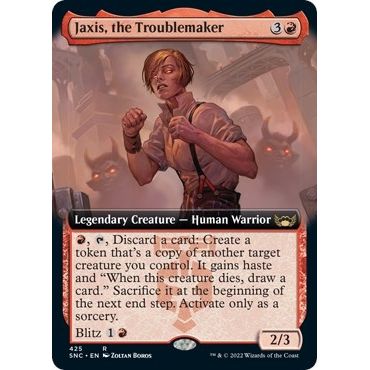 Image for Jaxis, the Troublemaker (Extended Art) (425) (SNC) - Magic: The Gathering