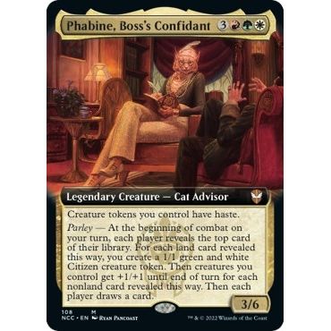 Image for Phabine, Boss's Confidant (Extended Art) (108) (NCC) - Magic: The Gathering