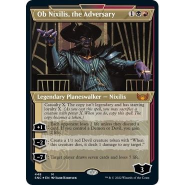 Image for Ob Nixilis, the Adversary (Showcase) (Foil Etched) (448) (SNC) - Magic: The Gathering