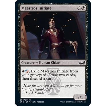 Image for Maestros Initiate (86) (SNC) - Magic: The Gathering