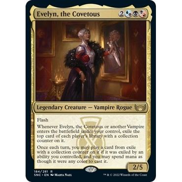 Image for Evelyn, the Covetous (184) (SNC) - Magic: The Gathering