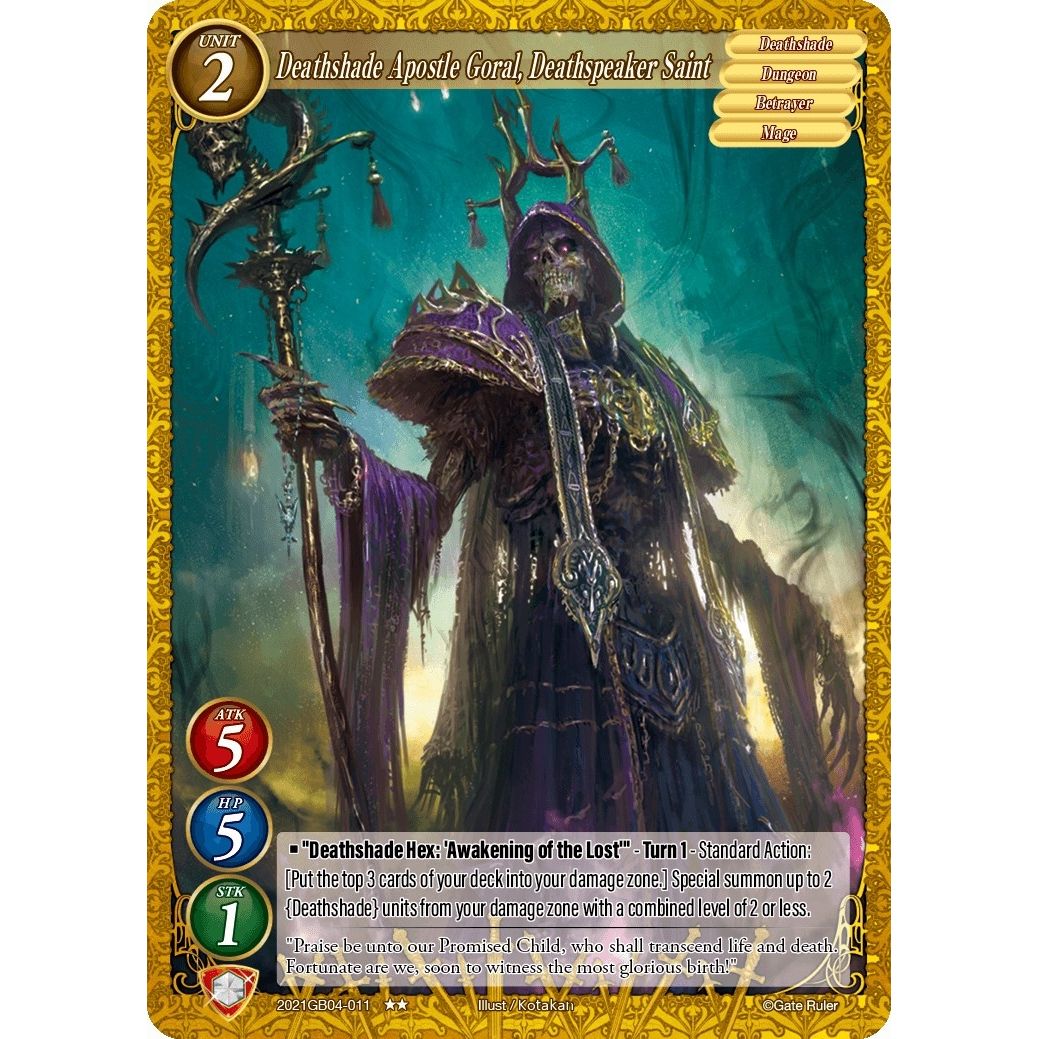 Image for Deathshade Apostle Goral, Deathspeaker Saint (2021GB04-011) - Gate Ruler